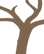 Dark Tree Trunk clipart