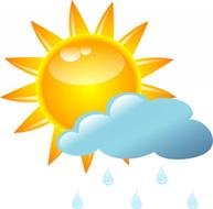 Tijuana sun and cloud drawing