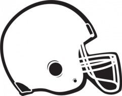 Football helmet Clipart drawing