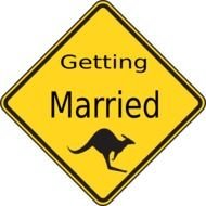 getting married kenguru sing drawing