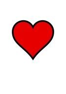 small red heart drawing