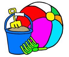 clipart of the beach ball