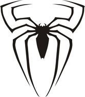 Mr Almas Student Artwork Superheroes black Spiderman Logo 893x1024