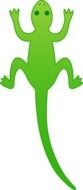 drawing green lizard