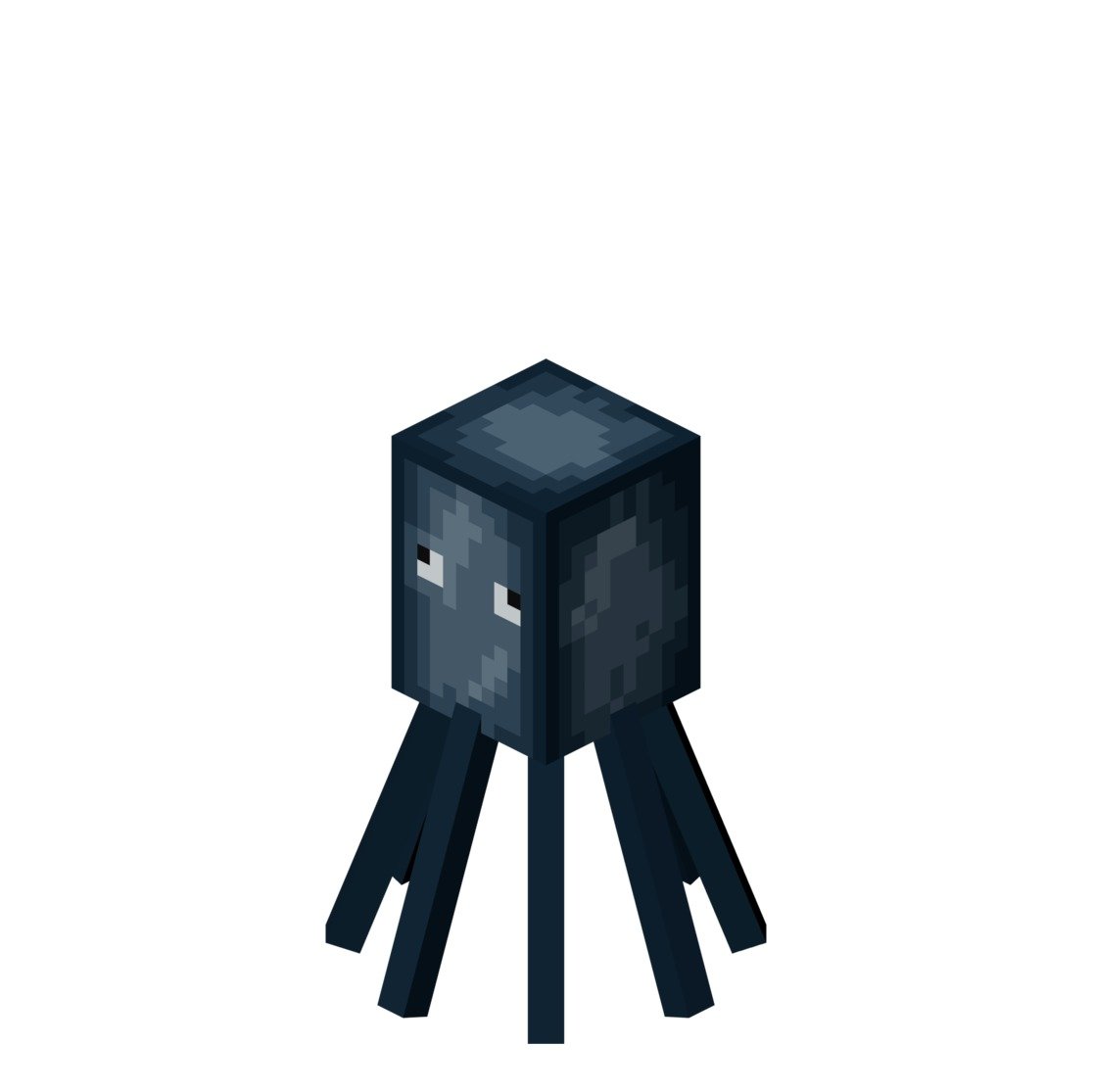 drawn animal from the game Minecraft