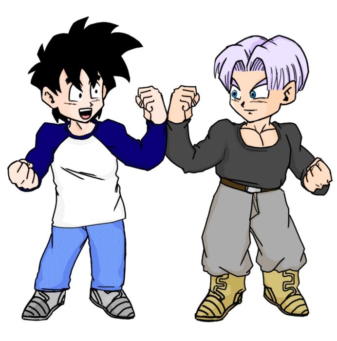 drawing of Trunks And Goten Fanfiction Kids