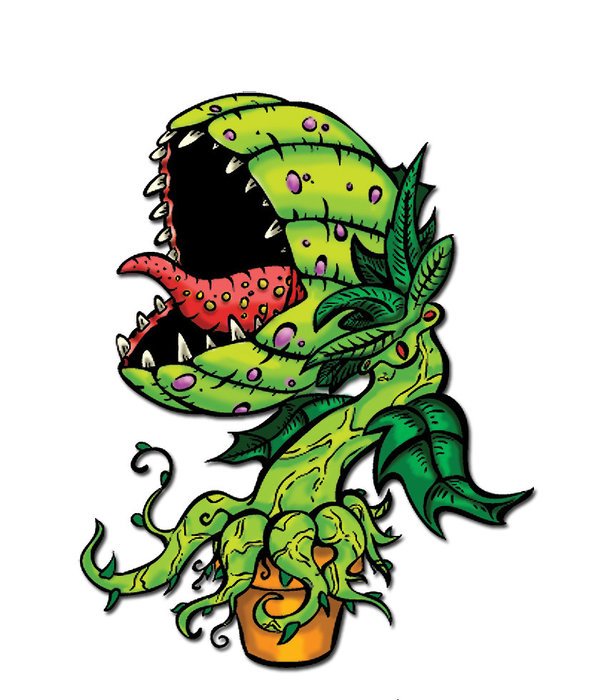 flower monster drawing