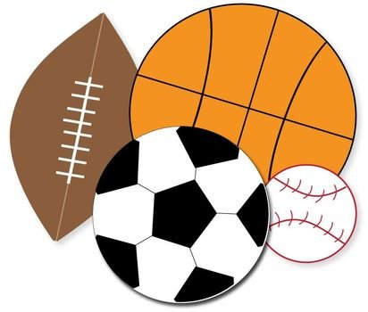 Clipart of the types of the balls