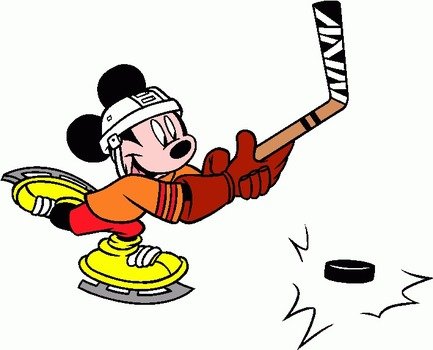 Clipart Mickey Sport Hockey Image Gif