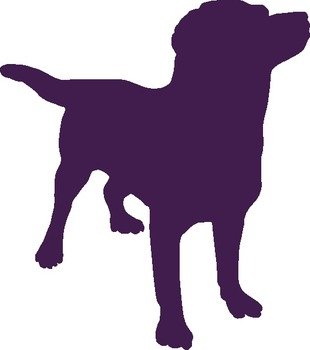 Purpledog Silhouette At Clkercom Vector Online