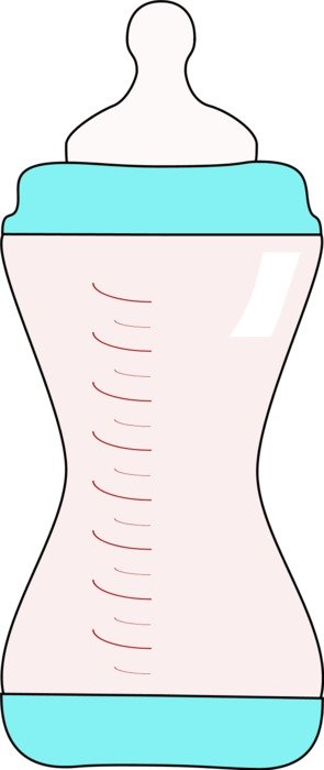 Clip art of Baby Transparent bottle