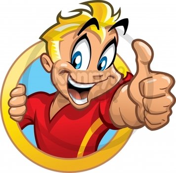 Thumb Up Man Vector Cartoon Character In Fully Editable