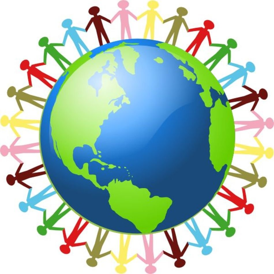 World Vector Earth Graphics Hold Hands Clip