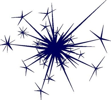 Navy Blue Firework At Clkercom Vector Online