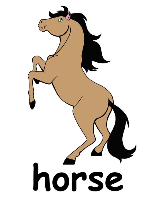 thoroughbred horse as a picture for clipart