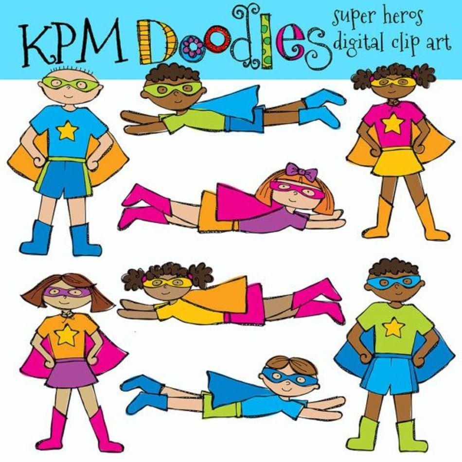 Combo Super Heros Digital By Kpmdoodles On Etsy $5