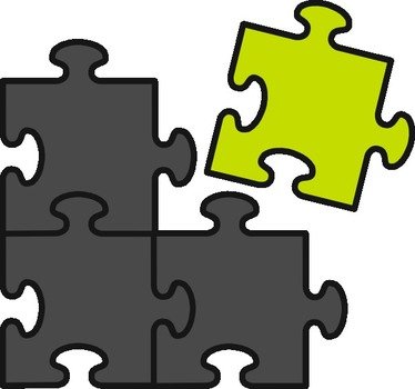 Picture Puzzle Green Grey At Clkercom Vector