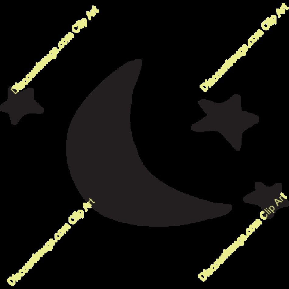 Name Moon With Three Stars Description Solid Black Art Of Quarter