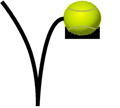 Tennis Ball Bounce At Clkercom Vector Online