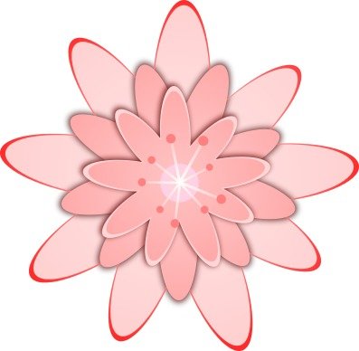 Pink Flower Svg Vector Sfree clipart