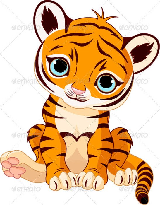 Cute Tiger Cub Graphicriver Vectors Characters Animals 428514