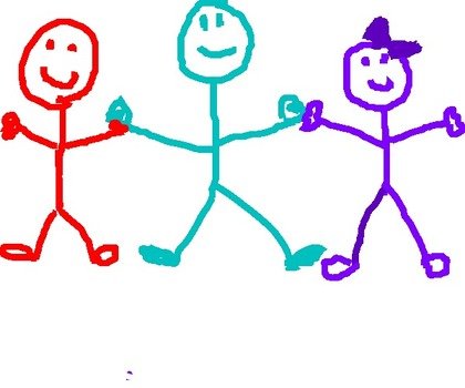 Stick Figure Gang At Clkercom Vector Online clipart