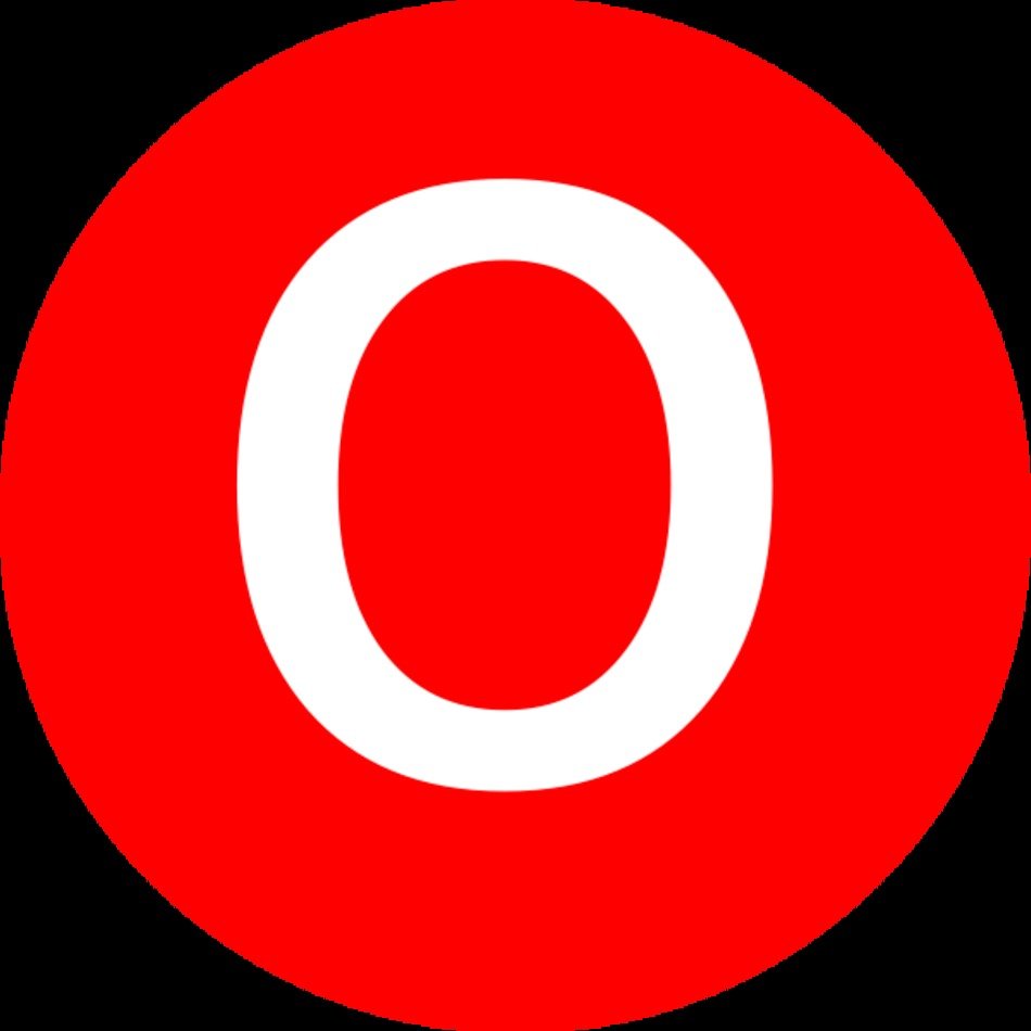 Red Rounded With O At Clkercom Vector