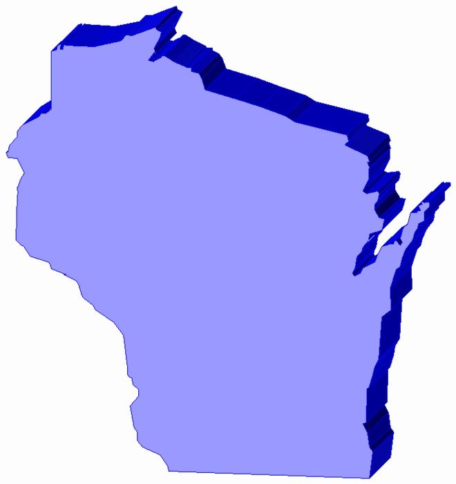 Wisconsin State Outline For Pinterest