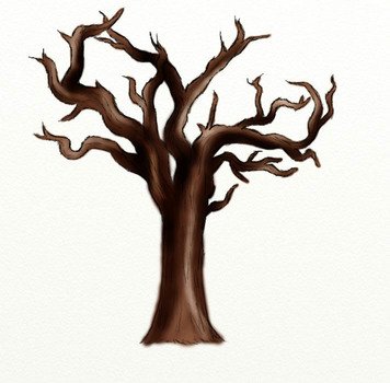 Deadtree Day 238 Withered Tree Drawing