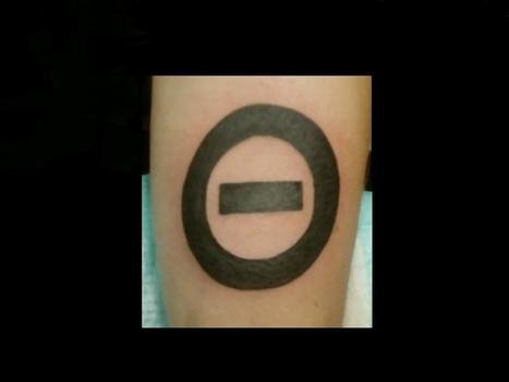 tattoo in the form of a stop sign