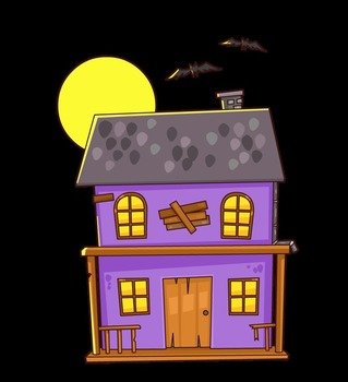 Free Cartoon Haunted House