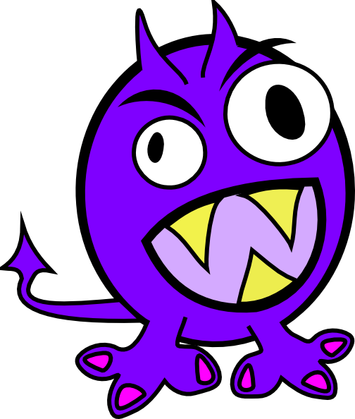 Purple Monster At Clkercom Vector Online Royalty Free Image Download