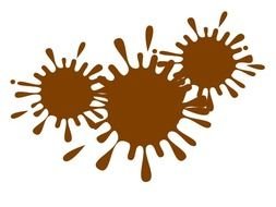 Ink Splash With Drops Brown Vector Online N2