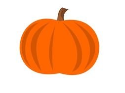 Clipart of the one pumpkin