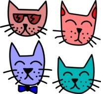Graffiti Cats At Clkercom Vector Online Royalty