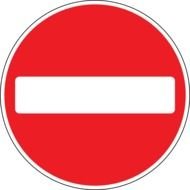 prohibition stop sign