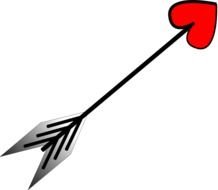 Arrow Heart Rotated At Clkercom Vector Online