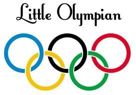 olympic rings on a white background