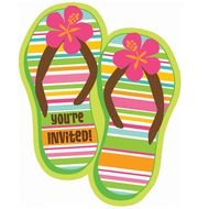 Flip Flop Invitations drawing