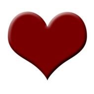 Heart bordo drawing