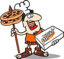 Clip art of pizza kit logo