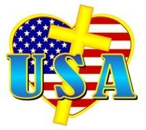 Patriotic American Christian Heart For Usa Free