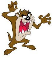 cartoon hero, tasmanian devil as clipart