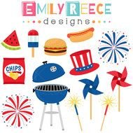 Dollar Sale 4th Of July Bbq Picnic Party Fireworks Cute