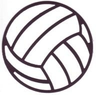 Drawing of the volleyball ball clipart