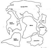 black and white drawing of the continent