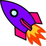 Rocket Purple At Clkercom Vector Online Royalty