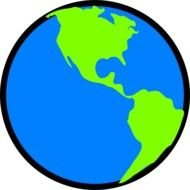 Blue And Green Edit Earth At Clkercom Vector