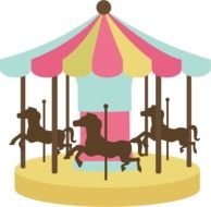 Carousel Horse Clip