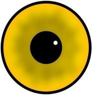 Yellow Eye Svg Vector Sfree